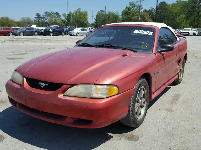 1FALP45X8TF209158 - 1996 FORD MUSTANG GT RED photo 2