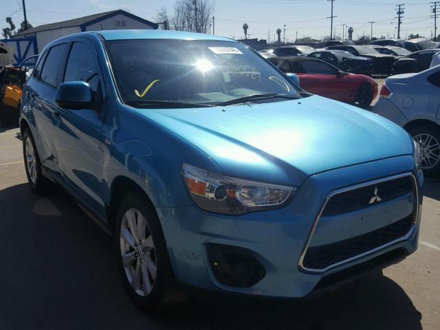 4A4AP3AU1EE007108 - 2014 MITSUBISHI OUTLANDER TEAL photo 1