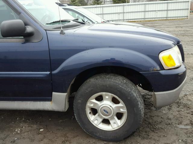 1FMZU77E23UA65754 - 2003 FORD EXPLORER S BLUE photo 9