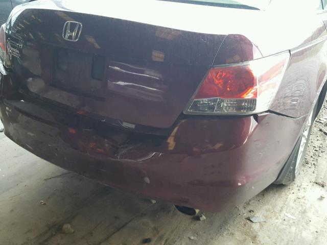 1HGCP2F49AA150393 - 2010 HONDA ACCORD LXP BURGUNDY photo 9