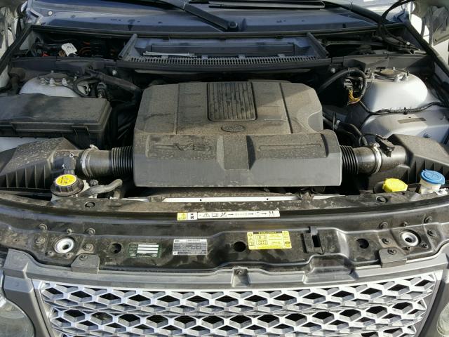 SALMF1D44AA327069 - 2010 LAND ROVER RANGE ROVE GRAY photo 7