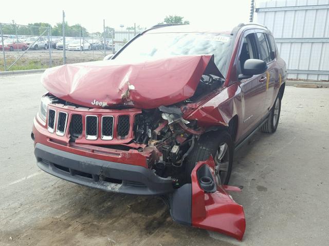 1C4NJDBB7FD130576 - 2015 JEEP COMPASS SP RED photo 2