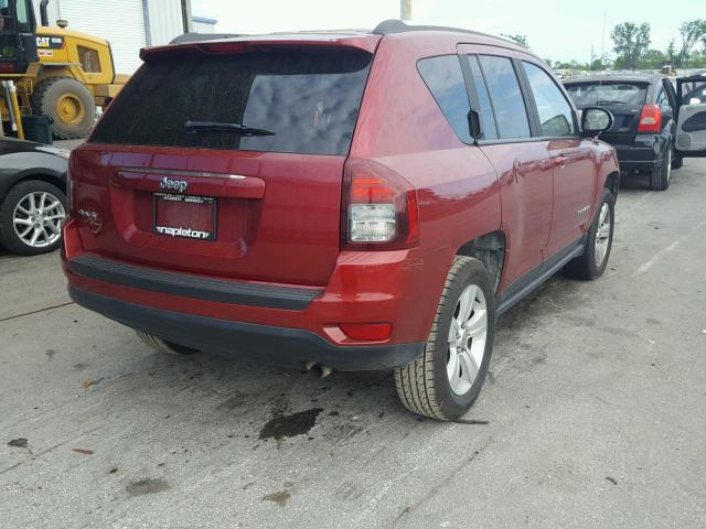 1C4NJDBB7FD130576 - 2015 JEEP COMPASS SP RED photo 4