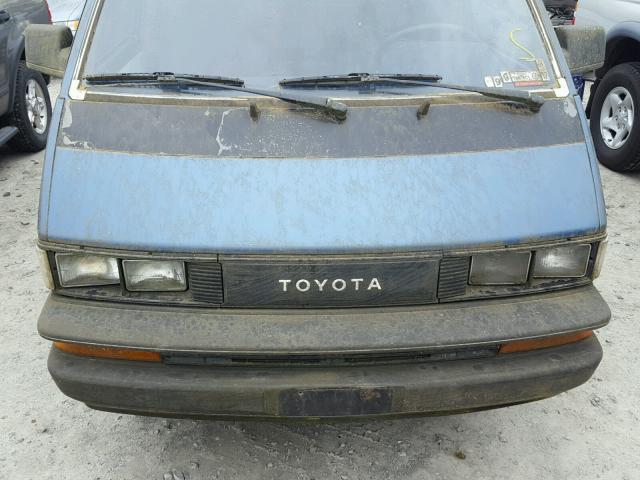 JT4YR29V1K5069336 - 1989 TOYOTA VAN WAGON BLUE photo 7