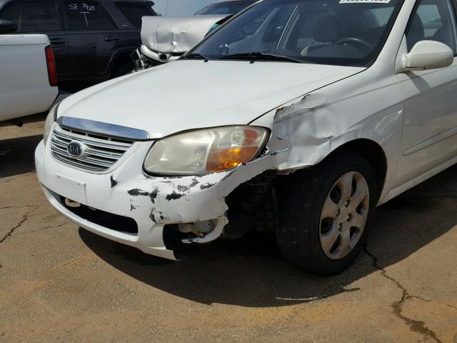 KNAFE121X75394043 - 2007 KIA SPECTRA EX WHITE photo 9