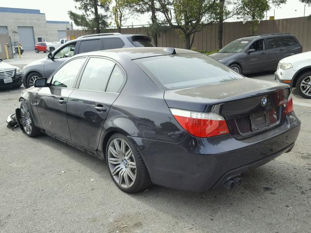 WBANW5C51ACT56169 - 2010 BMW 550 I BLUE photo 3