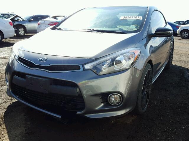 KNAFZ6A31F5359829 - 2015 KIA FORTE SX GRAY photo 2