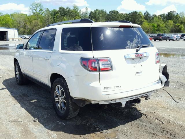 1GKKRRKD9FJ179570 - 2015 GMC ACADIA SLT WHITE photo 3