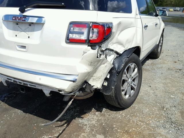 1GKKRRKD9FJ179570 - 2015 GMC ACADIA SLT თეთრი ფოტო 9