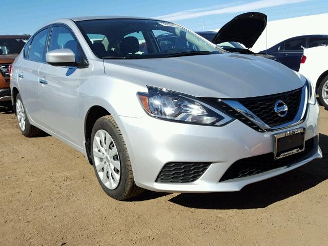 3N1AB7AP1GY291100 - 2016 NISSAN SENTRA S SILVER photo 1