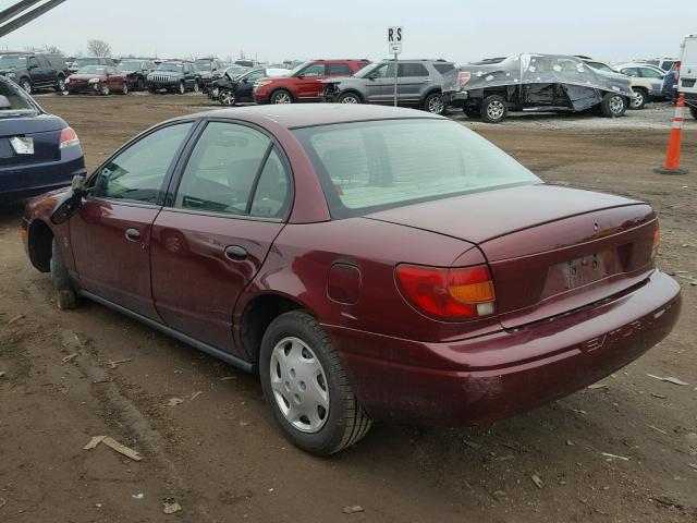 1G8ZH52842Z311889 - 2002 SATURN SL1 MAROON photo 3