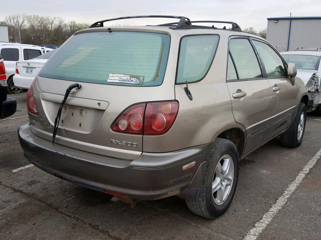 JT6GF10U2X0019866 - 1999 LEXUS RX 300 GOLD photo 4