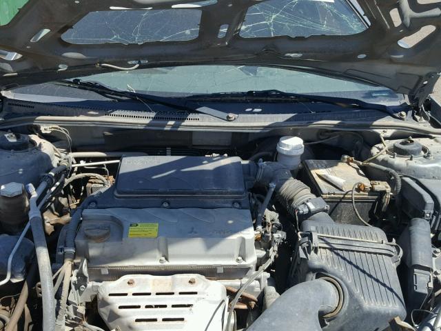 4A3AK24F38E005505 - 2008 MITSUBISHI ECLIPSE GS GRAY photo 7