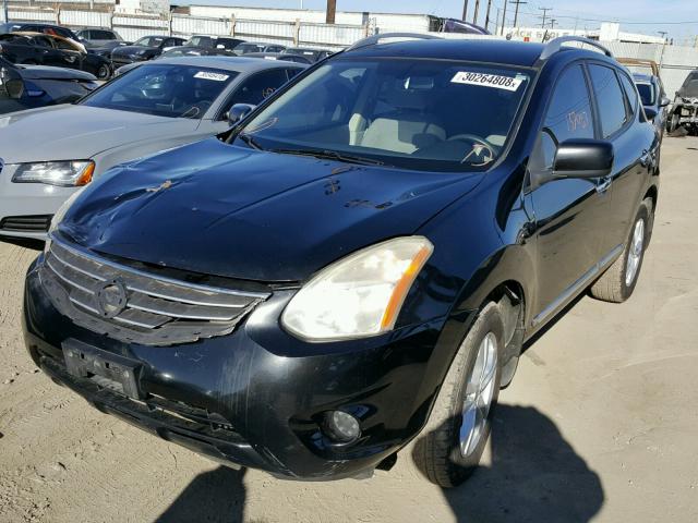 JN8AS5MT9CW264338 - 2012 NISSAN ROGUE S BLACK photo 2