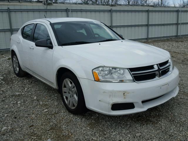 1B3BD4FB7BN563213 - 2011 DODGE AVENGER EX WHITE photo 1