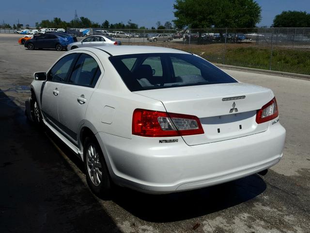 4A32B2FF8AE010657 - 2010 MITSUBISHI GALANT FE WHITE photo 3