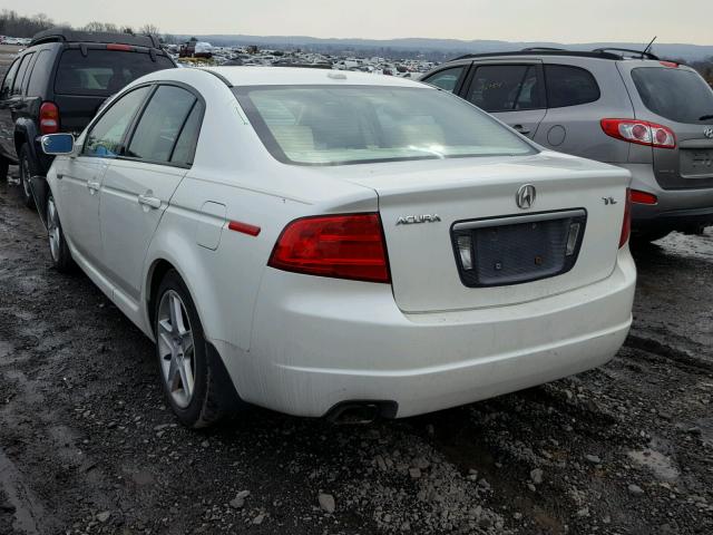 19UUA66215A070233 - 2005 ACURA TL WHITE photo 3