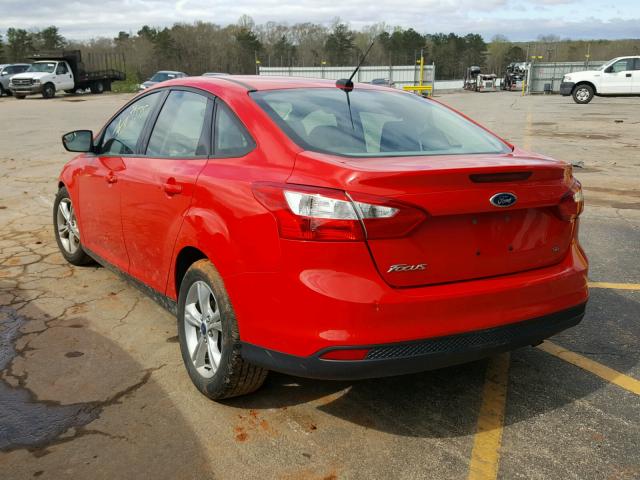 1FADP3F24EL382441 - 2014 FORD FOCUS SE RED photo 3