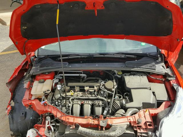 1FADP3F24EL382441 - 2014 FORD FOCUS SE RED photo 7