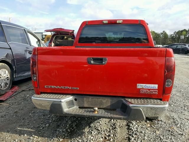 1GTCS139378150848 - 2007 GMC CANYON RED photo 9