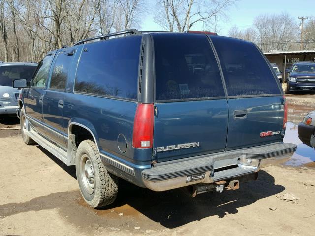 1GKGC26N4SJ738258 - 1995 GMC SUBURBAN C GREEN photo 3