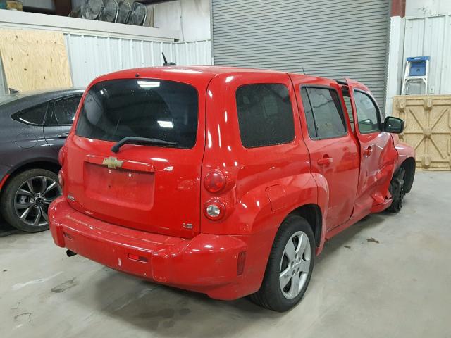 3GNCA13D58S714488 - 2008 CHEVROLET HHR LS RED photo 4