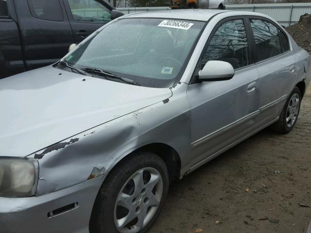 KMHDN46D74U741115 - 2004 HYUNDAI ELANTRA GL SILVER photo 9