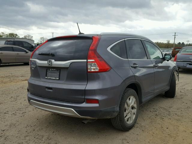 2HKRM3H78GH524752 - 2016 HONDA CR-V EXL GRAY photo 4