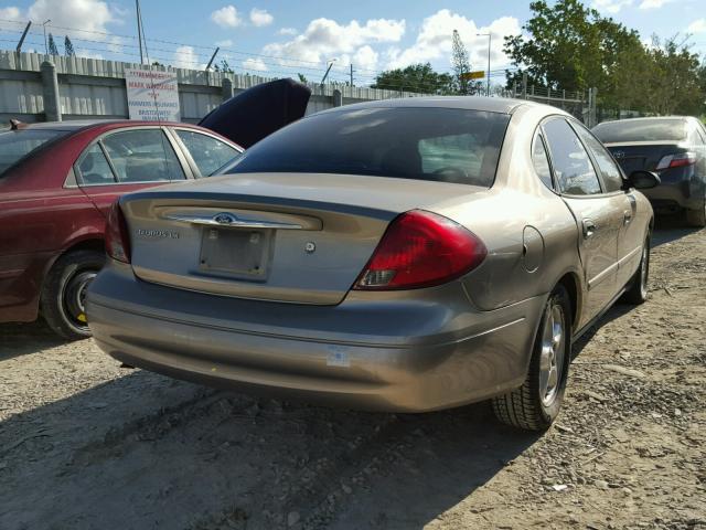 1FAFP52U83A123942 - 2003 FORD TAURUS LX BEIGE photo 4