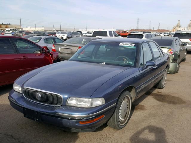 1G4HP52K3VH463829 - 1997 BUICK LESABRE CU BLUE photo 2