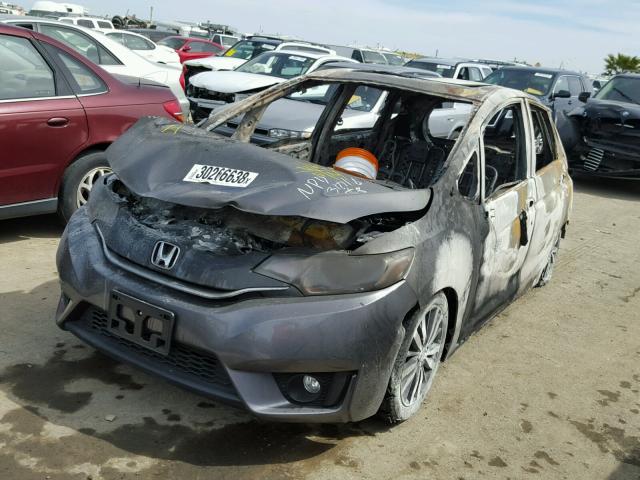 JHMGK5H72GS005303 - 2016 HONDA FIT EX GRAY photo 2