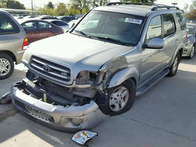 5TDBT48A72S058188 - 2002 TOYOTA SEQUOIA LI SILVER photo 2