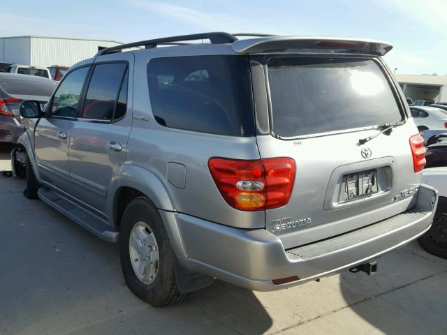 5TDBT48A72S058188 - 2002 TOYOTA SEQUOIA LI SILVER photo 3