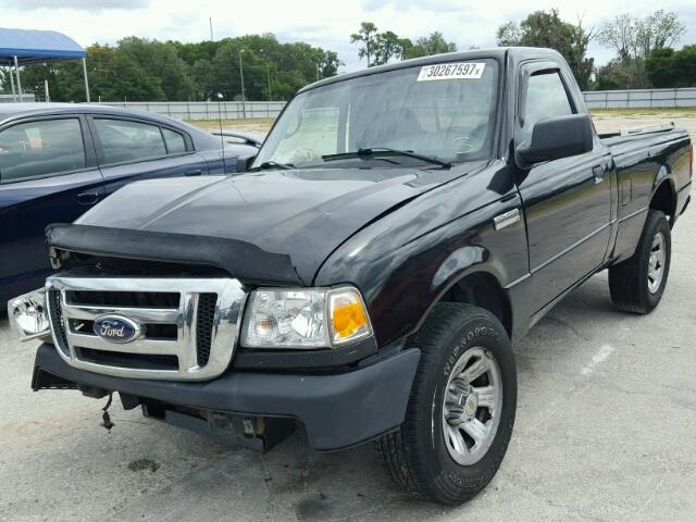 1FTYR10D39PA45133 - 2009 FORD RANGER BLACK photo 2