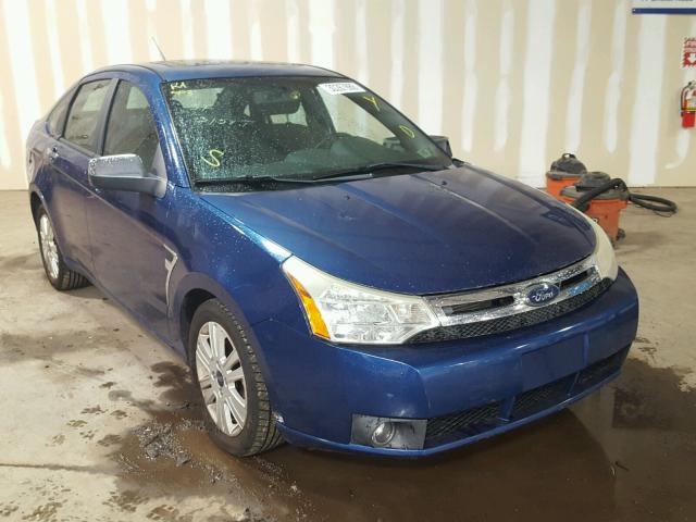 1FAHP35N38W248875 - 2008 FORD FOCUS SE BLUE photo 1