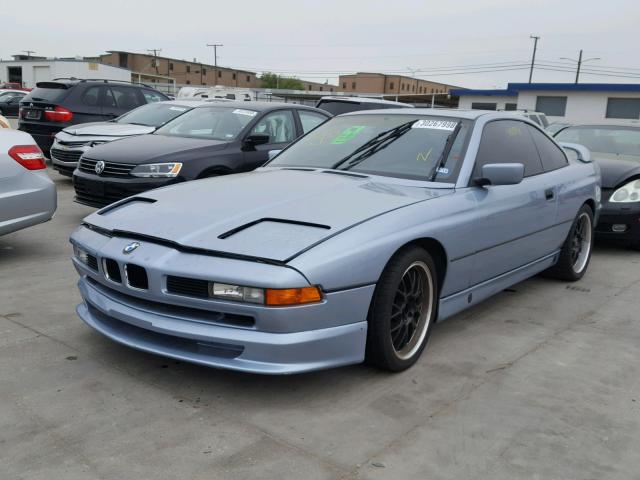 WBAEG2315MCB72370 - 1991 BMW 850 I AUTO BLUE photo 2