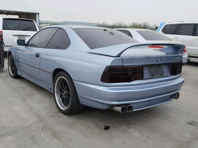 WBAEG2315MCB72370 - 1991 BMW 850 I AUTO BLUE photo 3