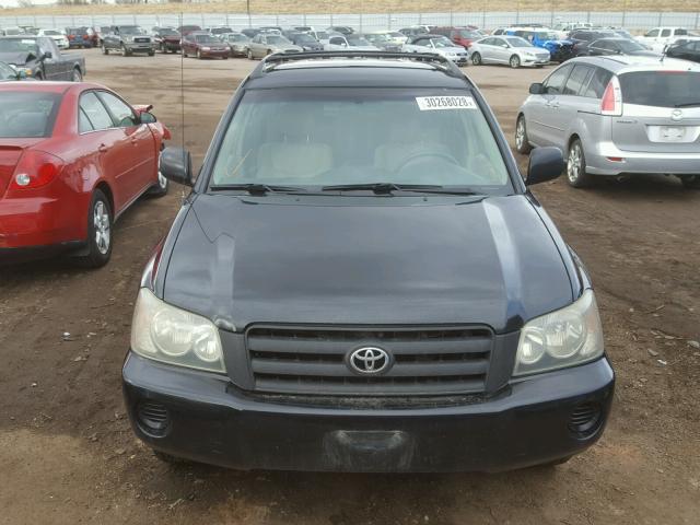 JTEHF21A930150452 - 2003 TOYOTA HIGHLANDER BLACK photo 9