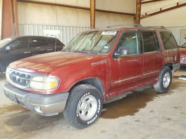 1FMZU63E2YUA44796 - 2000 FORD EXPLORER X RED photo 9