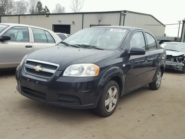 KL1TD56688B016318 - 2008 CHEVROLET AVEO BASE Siyah fotoğraf 2