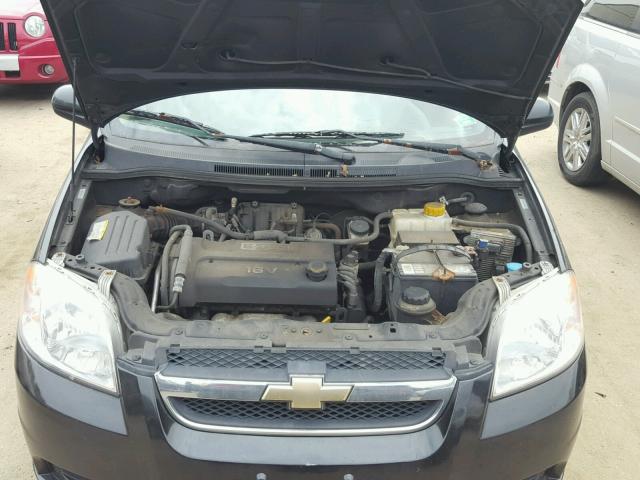 KL1TD56688B016318 - 2008 CHEVROLET AVEO BASE Siyah fotoğraf 7