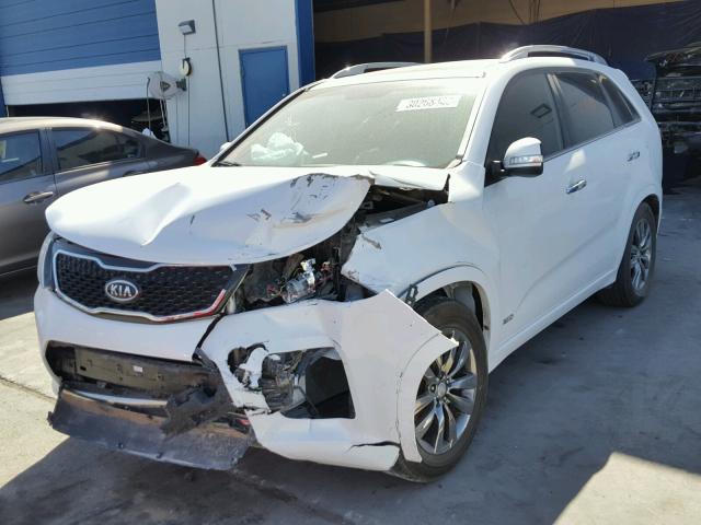 5XYKWDA28DG324649 - 2013 KIA SORENTO SX WHITE photo 2