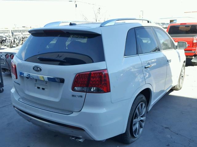 5XYKWDA28DG324649 - 2013 KIA SORENTO SX WHITE photo 4