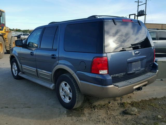 1FMRU17W44LA54591 - 2004 FORD EXPEDITION BLUE photo 3