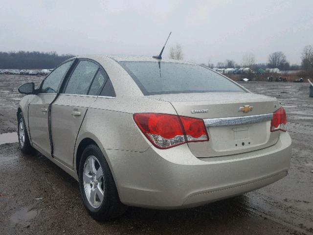 1G1PC5SB7E7416703 - 2014 CHEVROLET CRUZE LT BEIGE photo 3