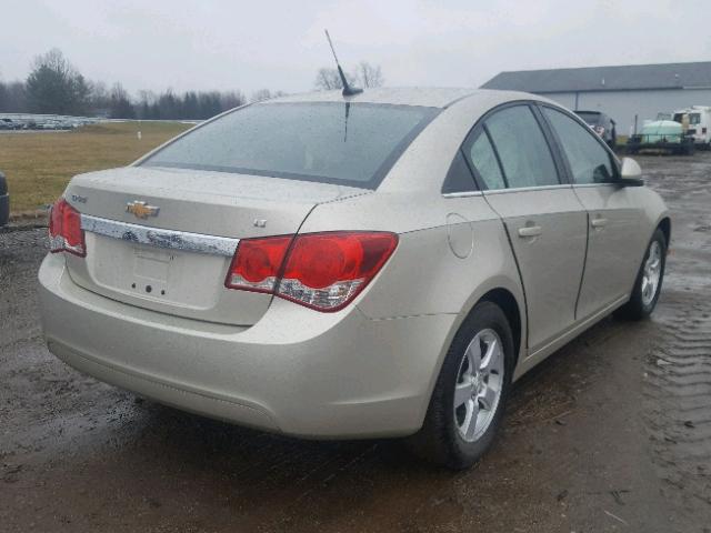 1G1PC5SB7E7416703 - 2014 CHEVROLET CRUZE LT BEIGE photo 4