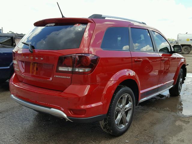 3C4PDCGB5JT189177 - 2018 DODGE JOURNEY CR RED photo 4