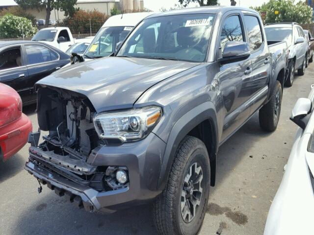 5TFCZ5AN0GX016694 - 2016 TOYOTA TACOMA DCS CHARCOAL photo 2