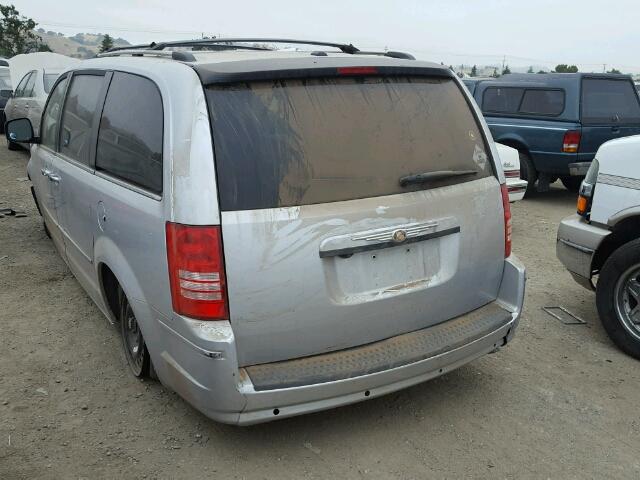 2A8HR64X68R737183 - 2008 CHRYSLER TOWN & COU GRAY photo 3