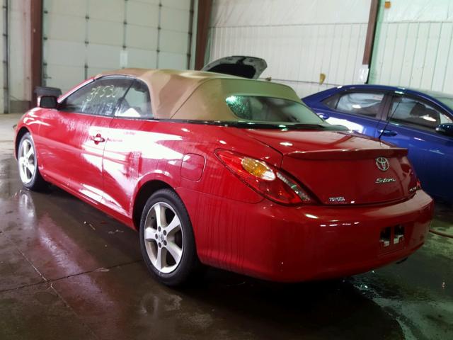 4T1FA38P94U025628 - 2004 TOYOTA CAMRY SOLA RED photo 3